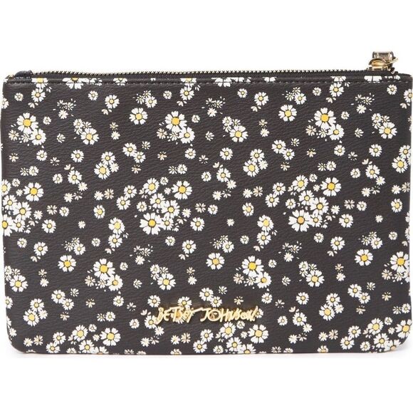 Betsey Johnson “be a nice human “ floral wristlet pouch - Picture 3 of 10
